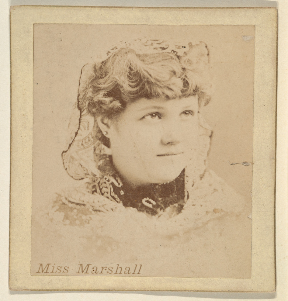 Vintage Portrait of Miss Marshall