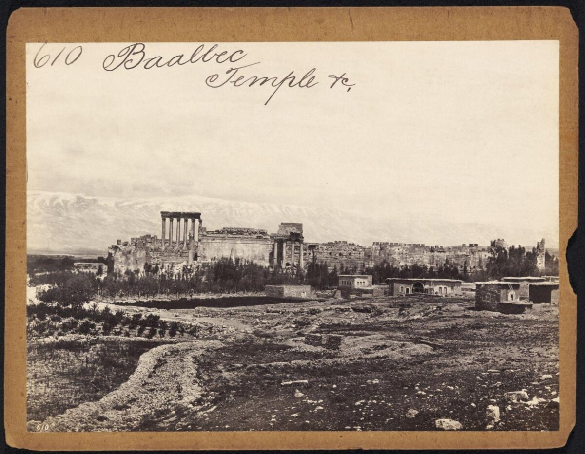 Baalbec Temple Ruins View