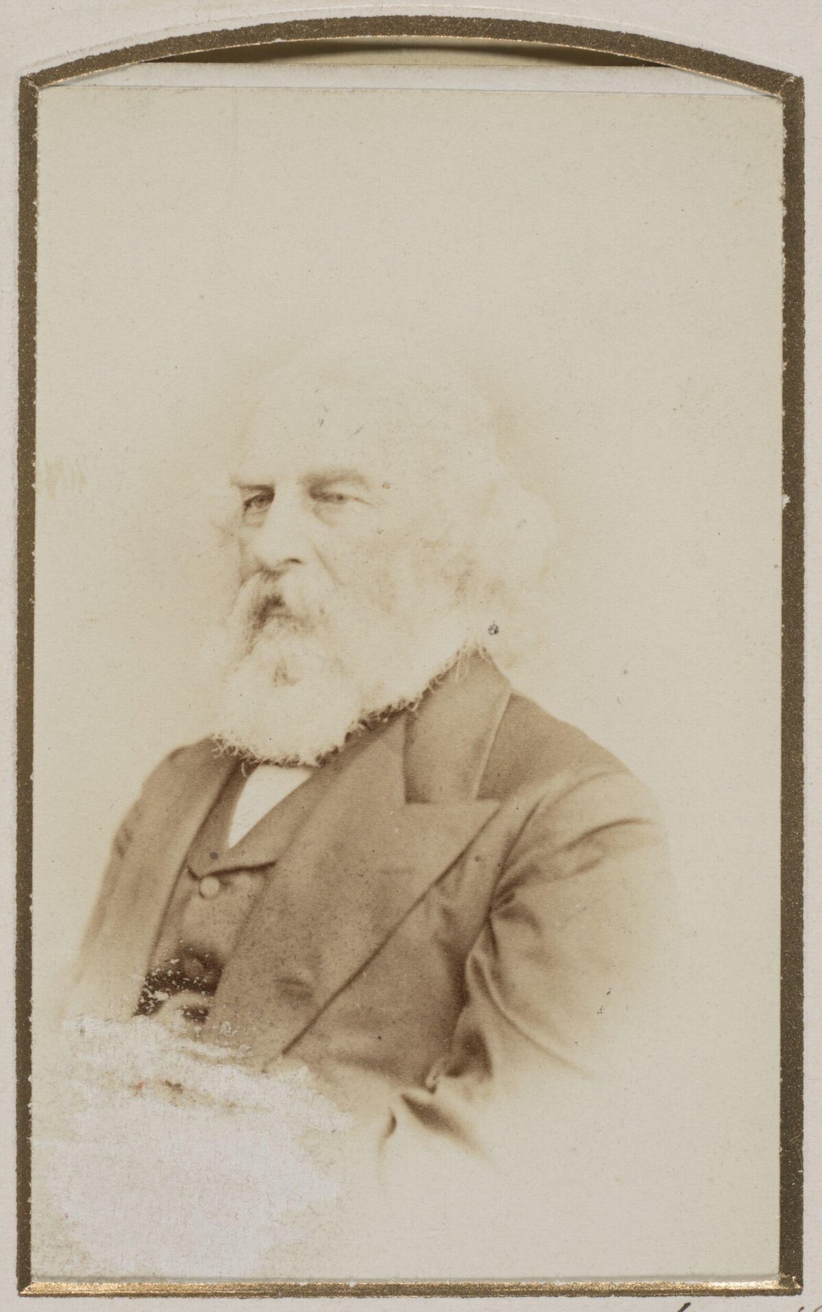 Vintage Portrait of Elderly Bearded Man