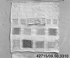 Grayscale Antique Textile Fragment