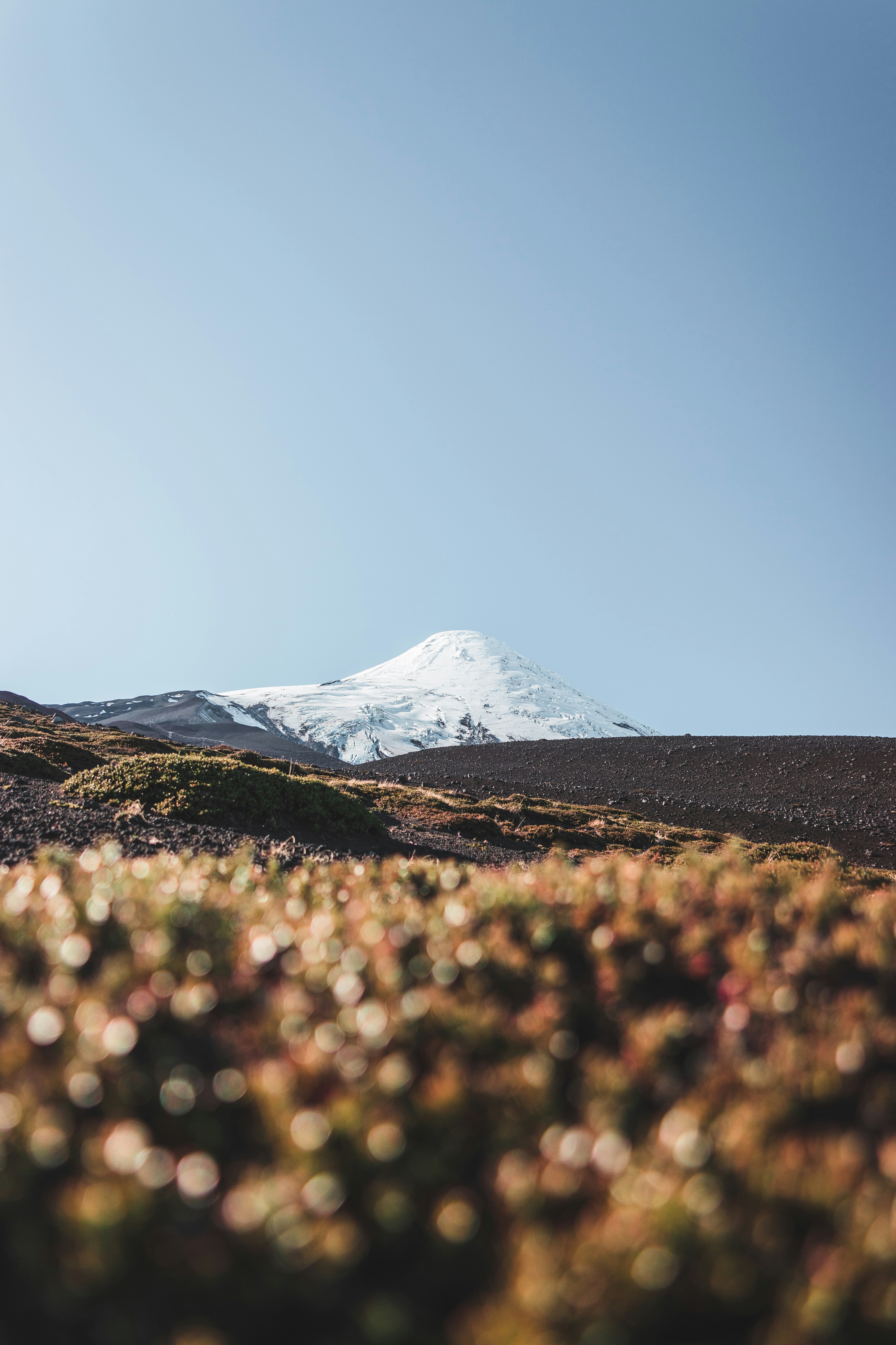 Snow-capped Volcano Landscape