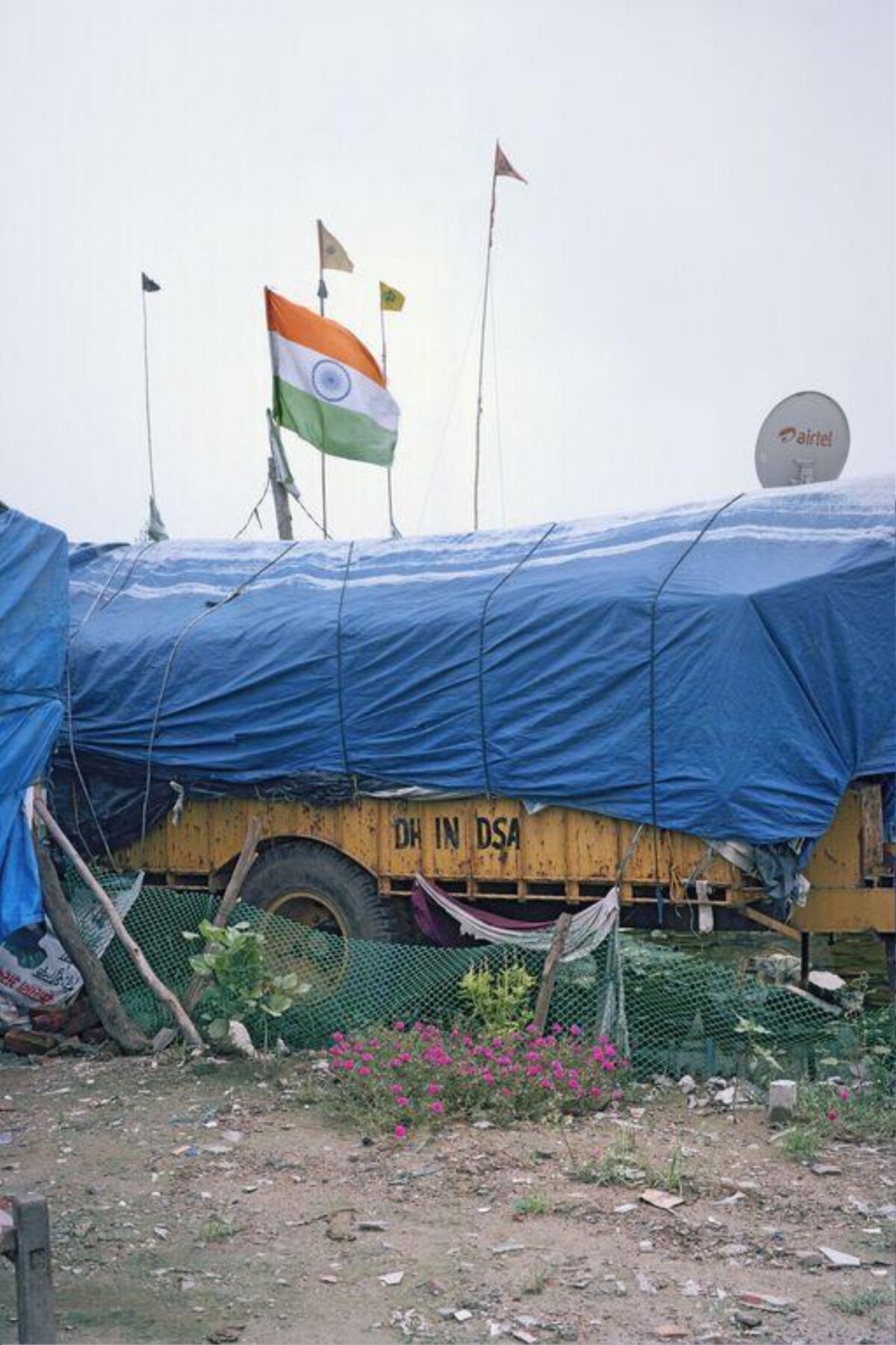 Covered Truck With Indian Flag — Flags