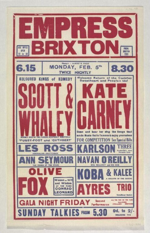 Empress Brixton Variety Show Poster