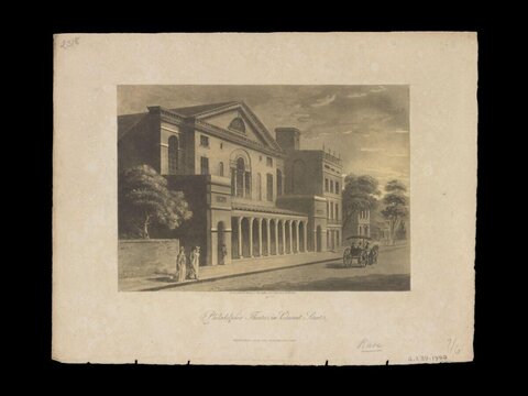 Philadelphia Theatre in Chestnut Street