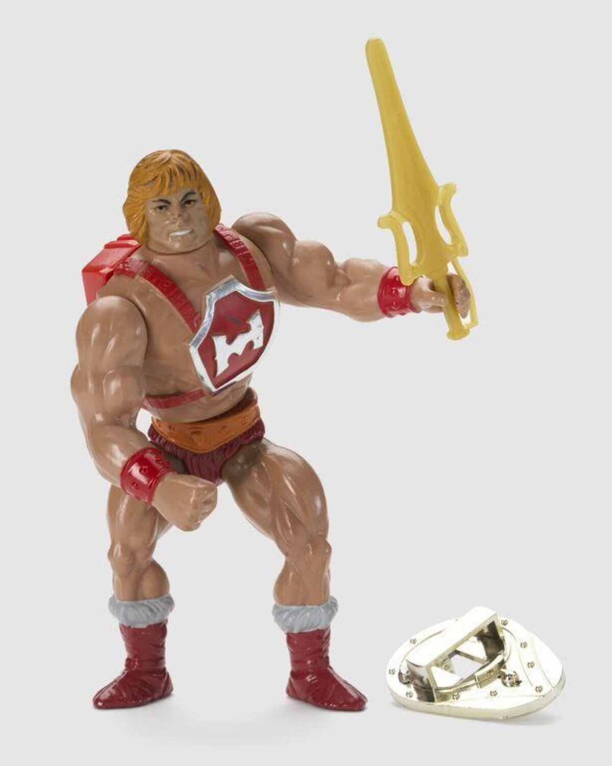 Vintage He-Man Action Figure And Belt Buckle — Anime