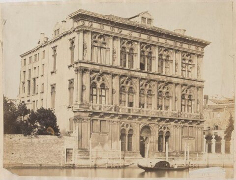 Vintage Photo of Venetian Canal Palace