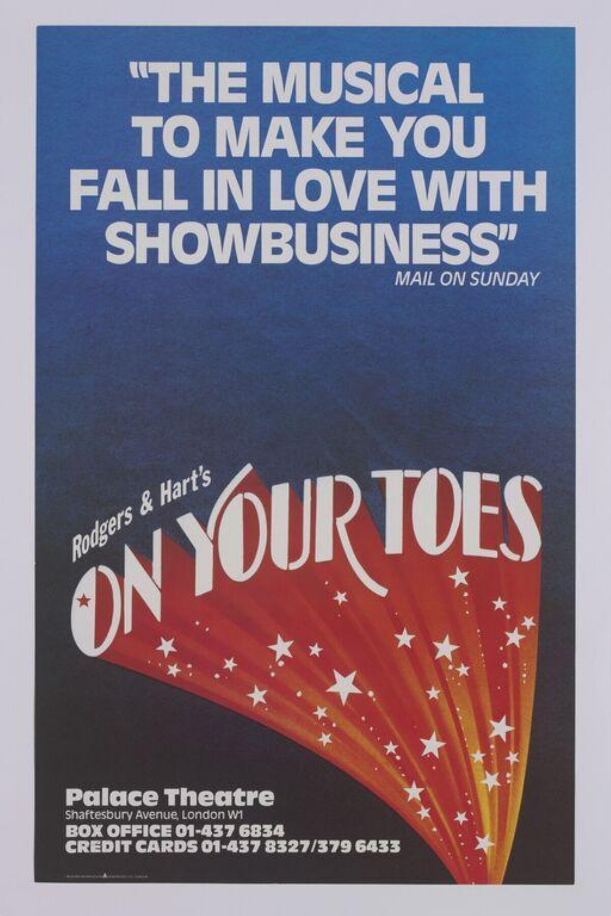 On Your Toes London Musical Poster
