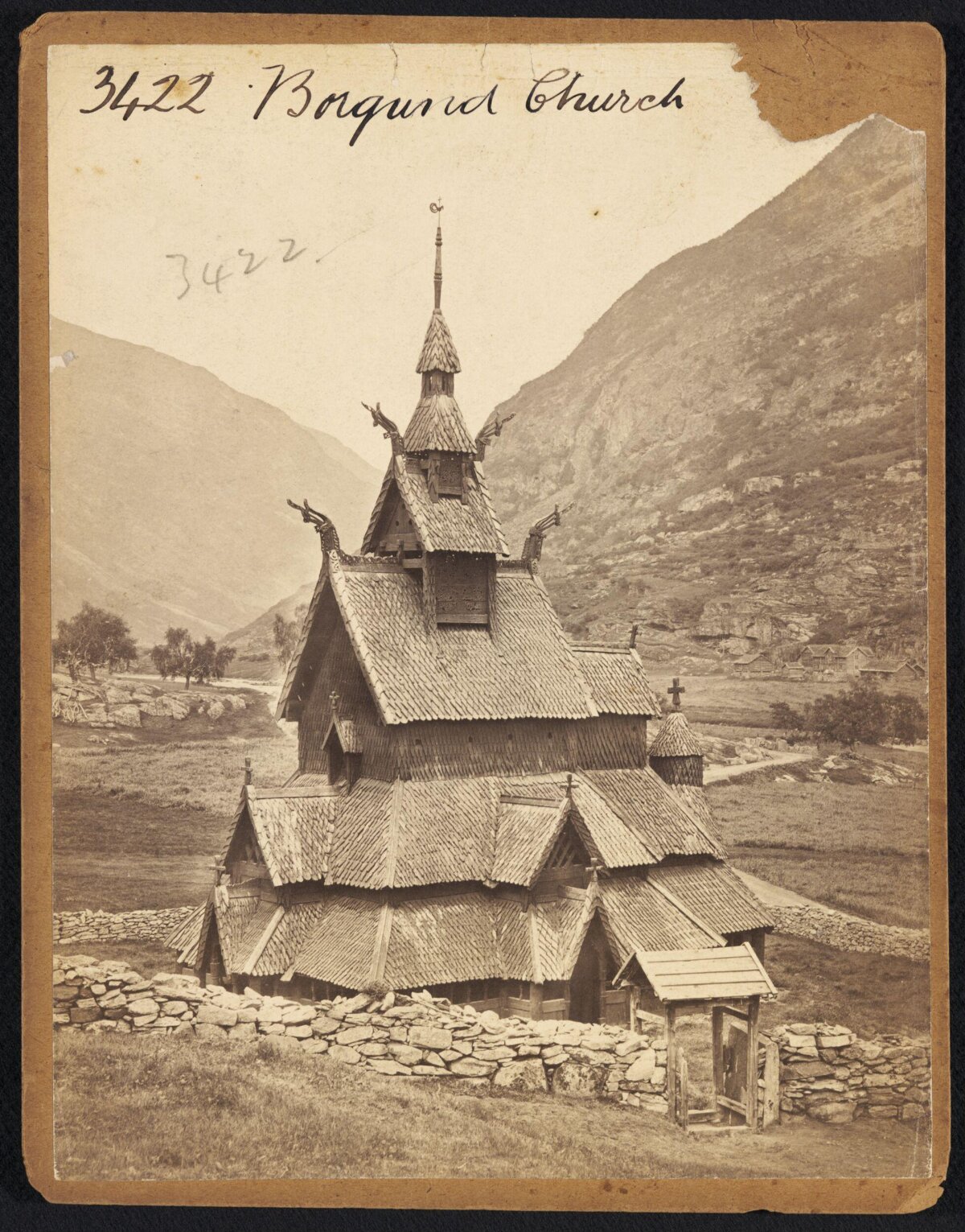 Vintage Photo of Borgund Church