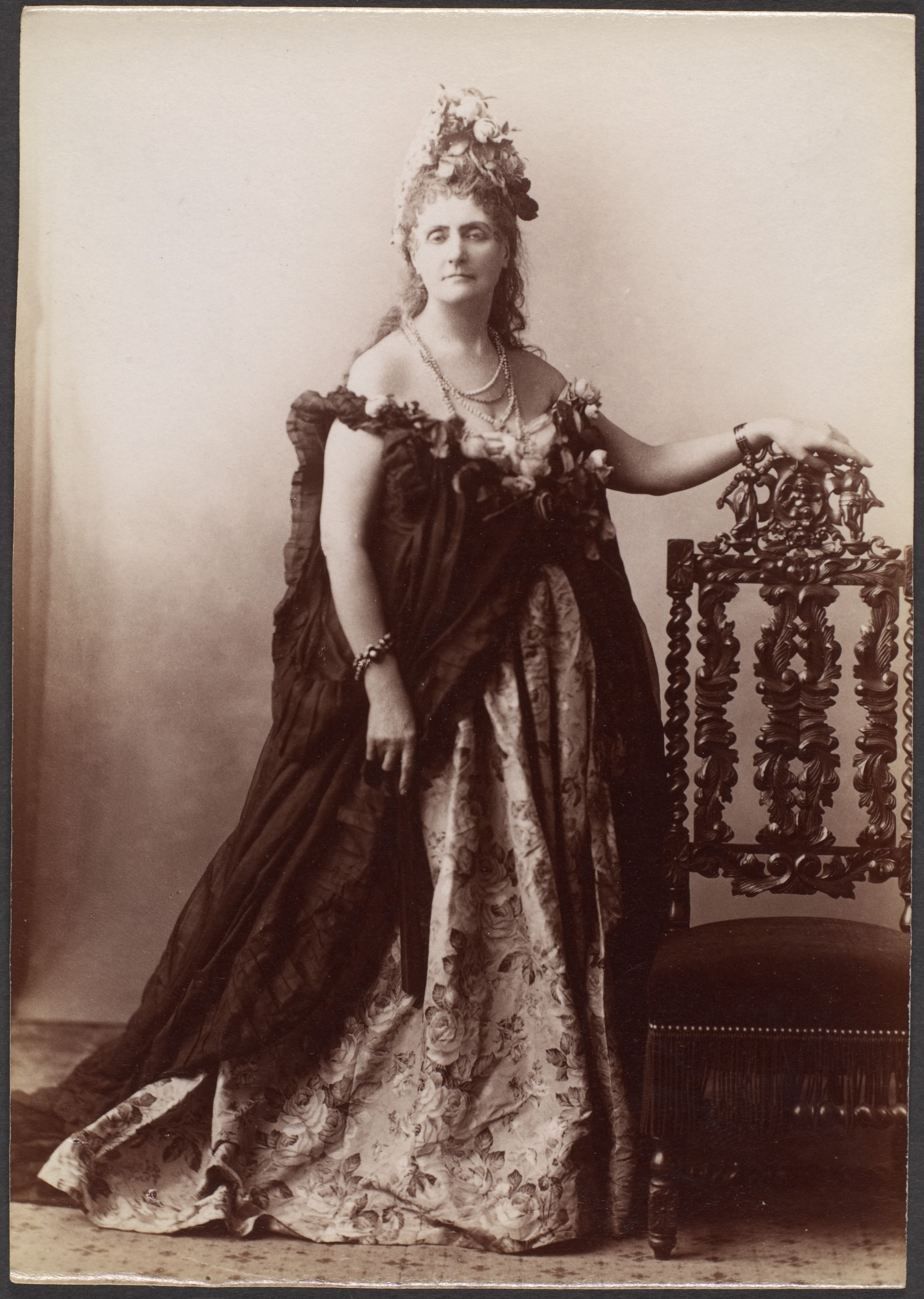 Vintage Studio Portrait of Victorian Woman