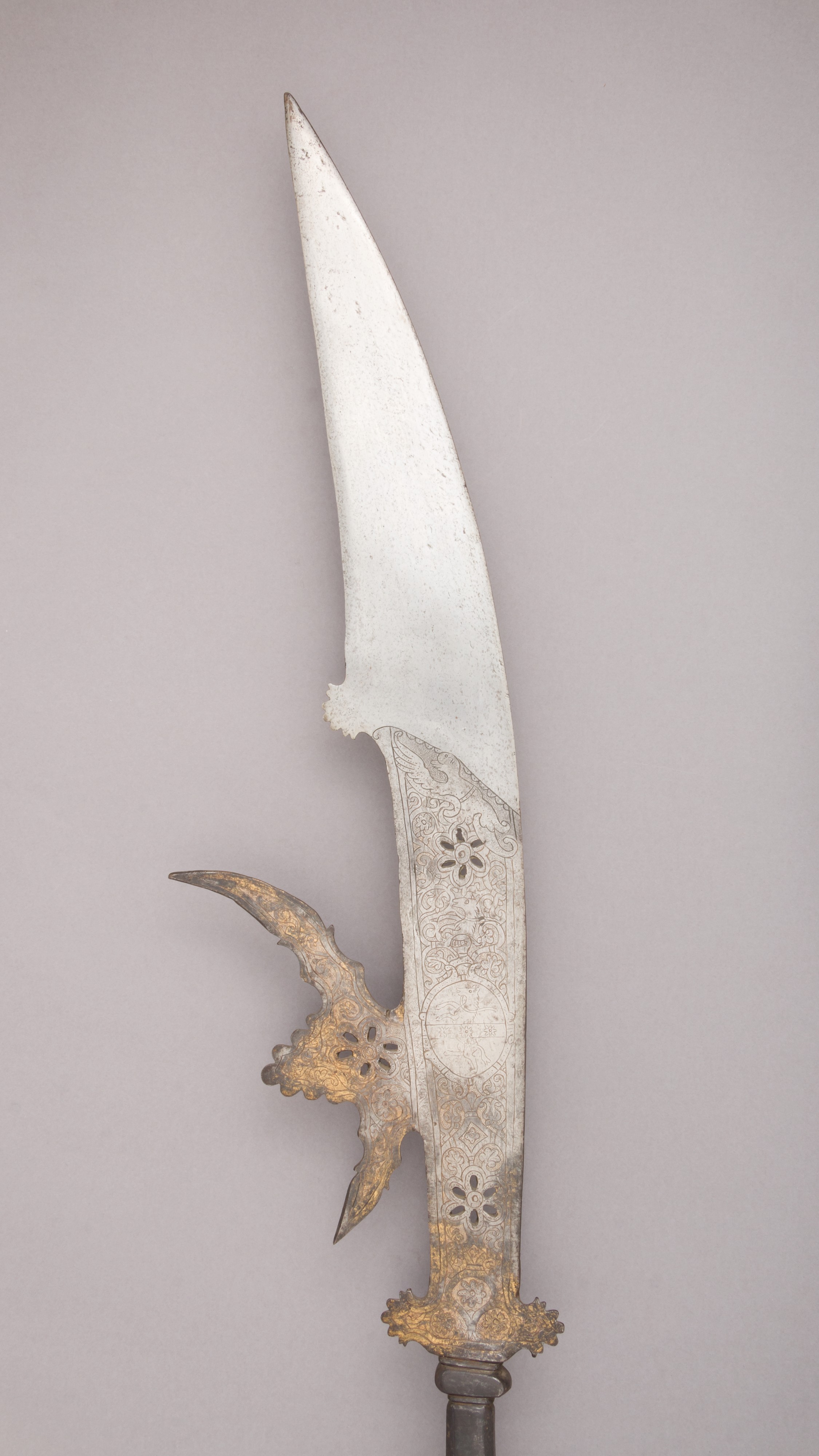 Ornate Antique Engraved Polearm