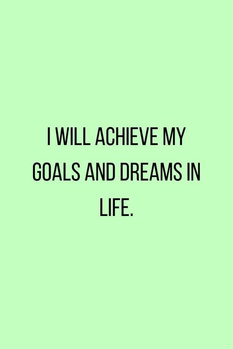 Affirmation Quote for Goals and Dreams