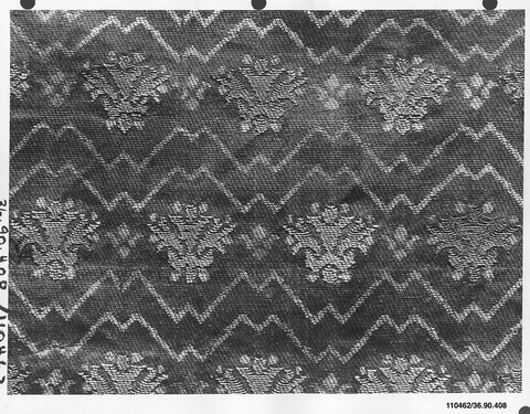 Floral Diamond Pattern Woven Textile