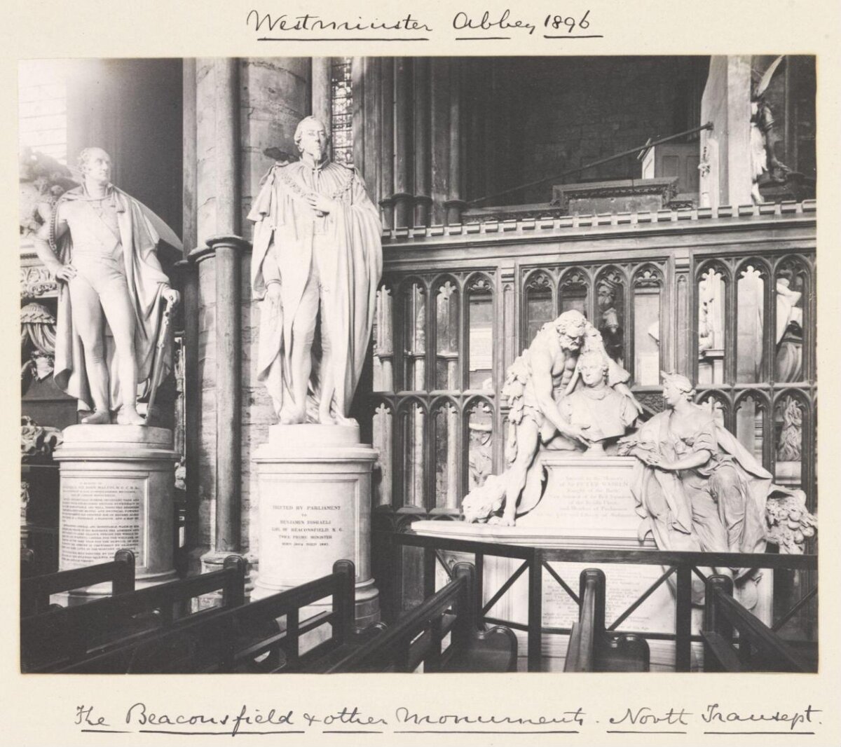 1896 Beaconsfield Monuments at Westminster Abbey