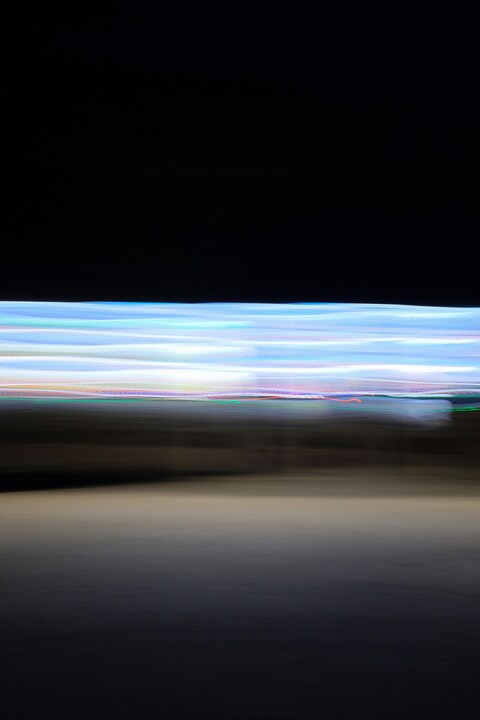 Motion Blur Night Car Window View