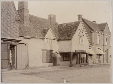 Vintage Town Street Shop Fronts
