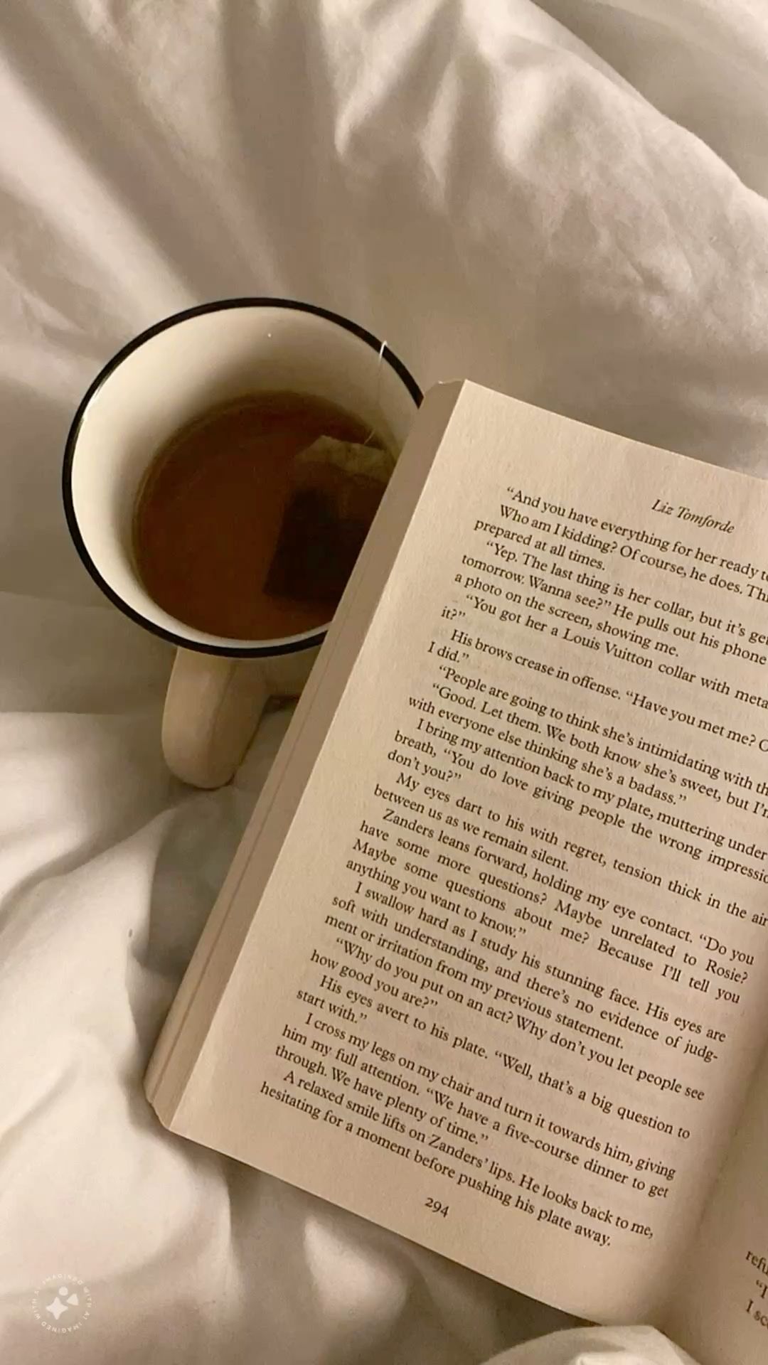 Open Book and Cup of Tea