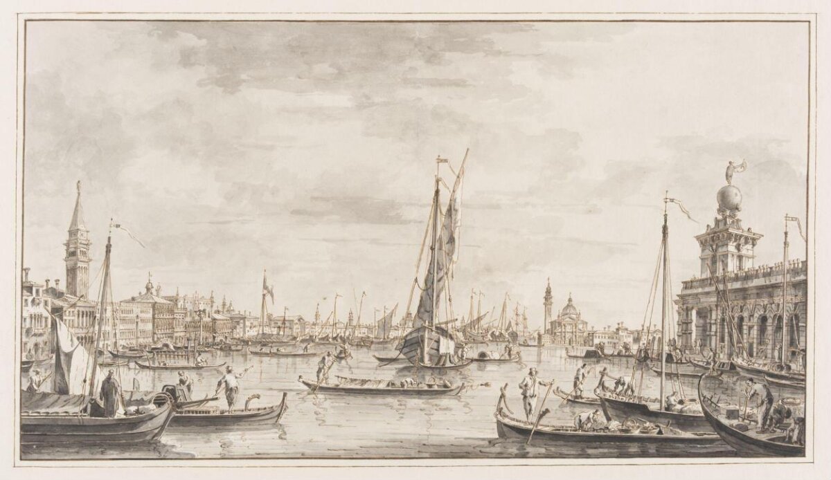 Venice Canal View Drawing