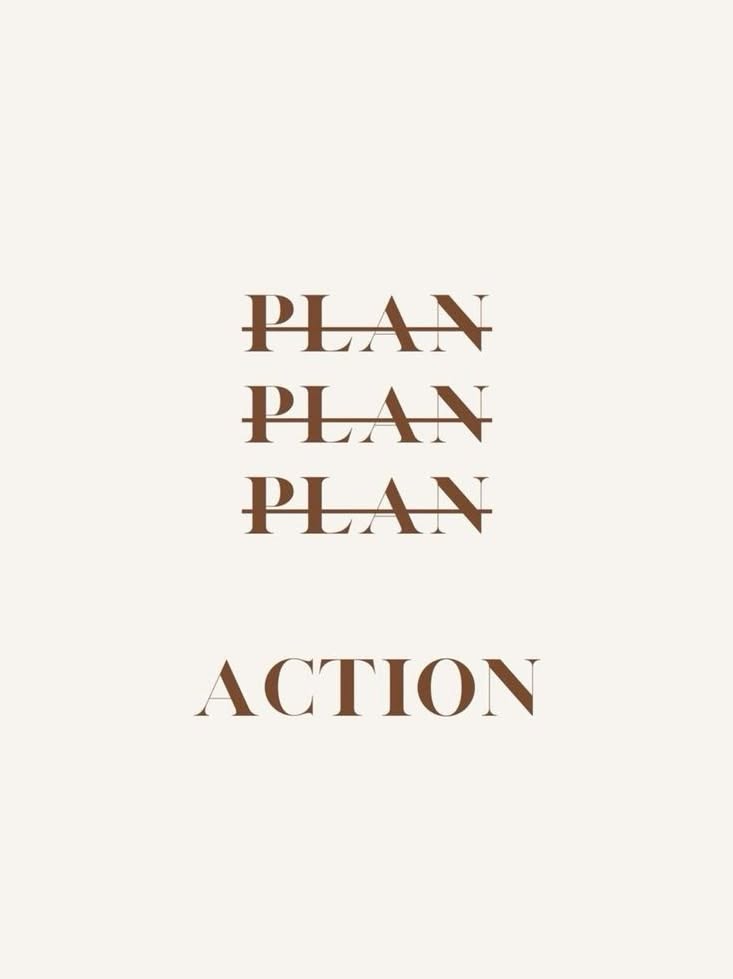 Plan Plan Action Motivational Graphic