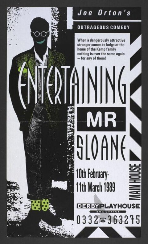 1989 Entertaining Mr Sloane Theater Poster