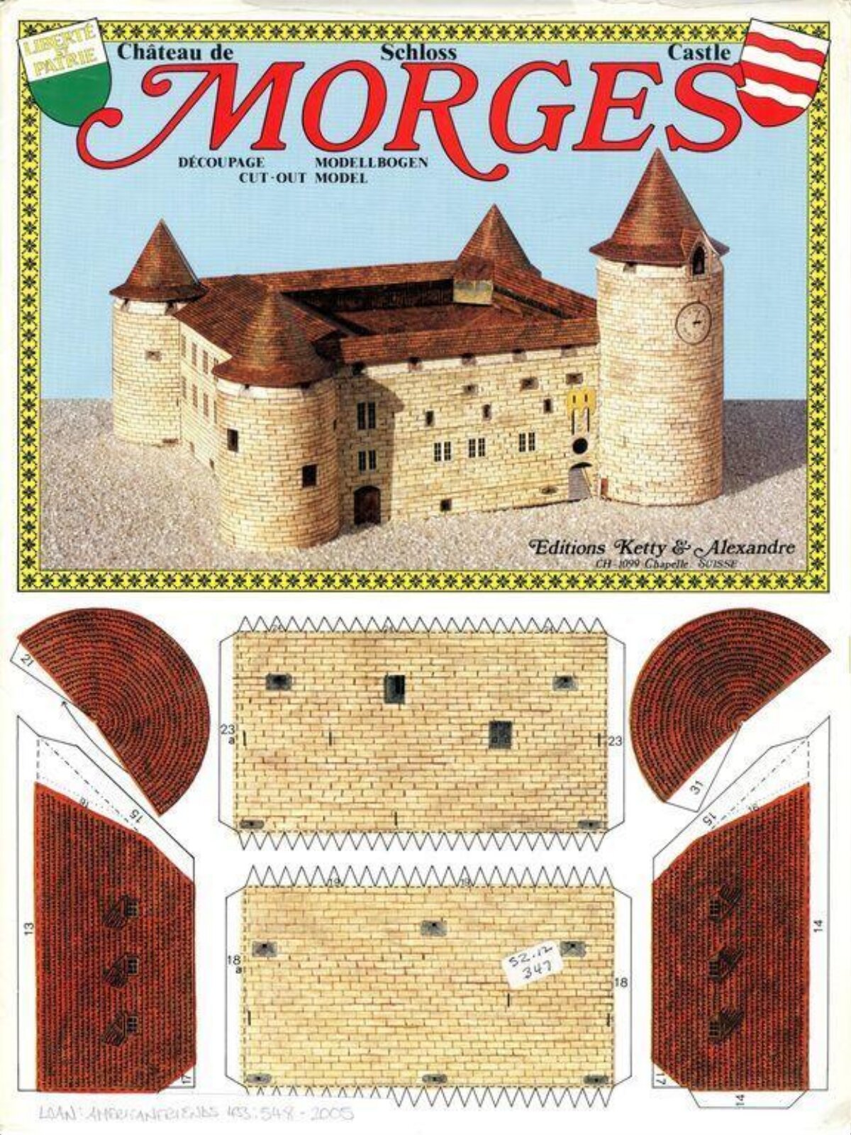 Morges Castle Cut-out Model Sheet