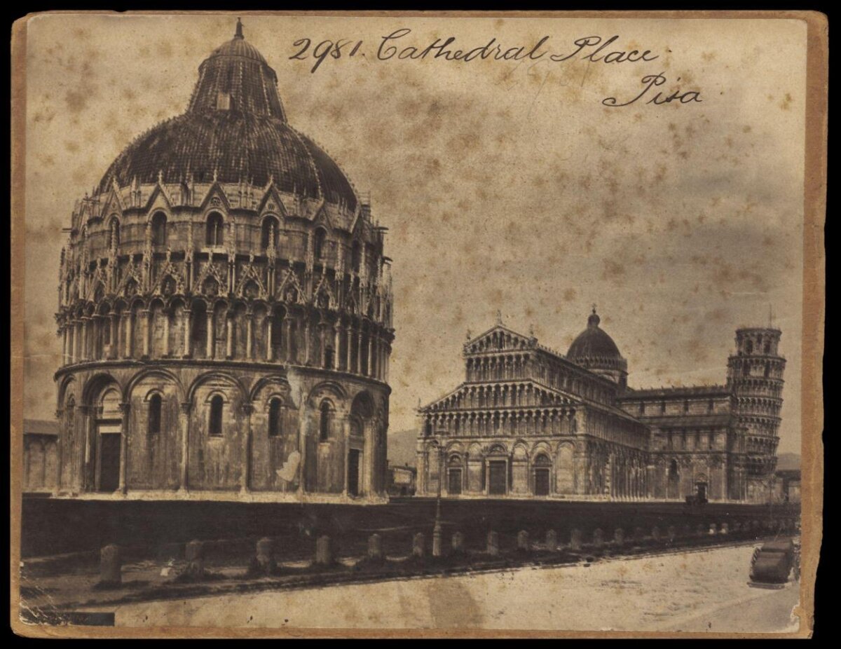 Vintage Photo of Pisa Cathedral Square
