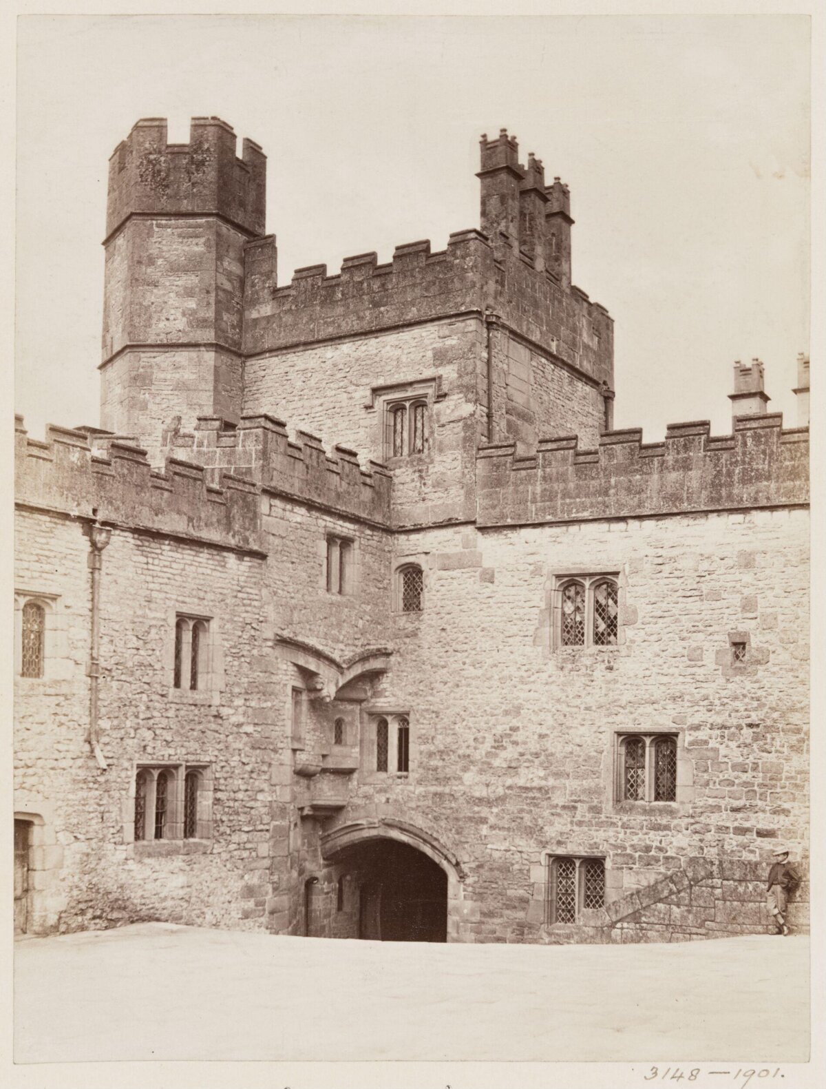 Vintage Stone Castle Gatehouse
