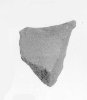 Broken Stone Fragment on White Background