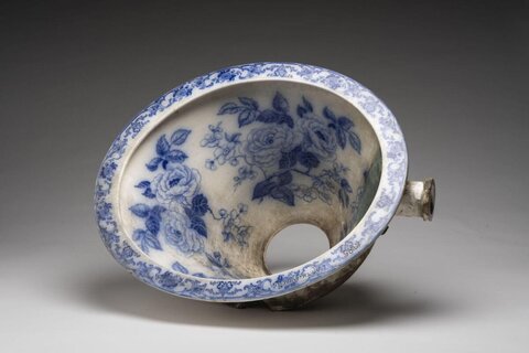 Blue And White Porcelain Washbasin