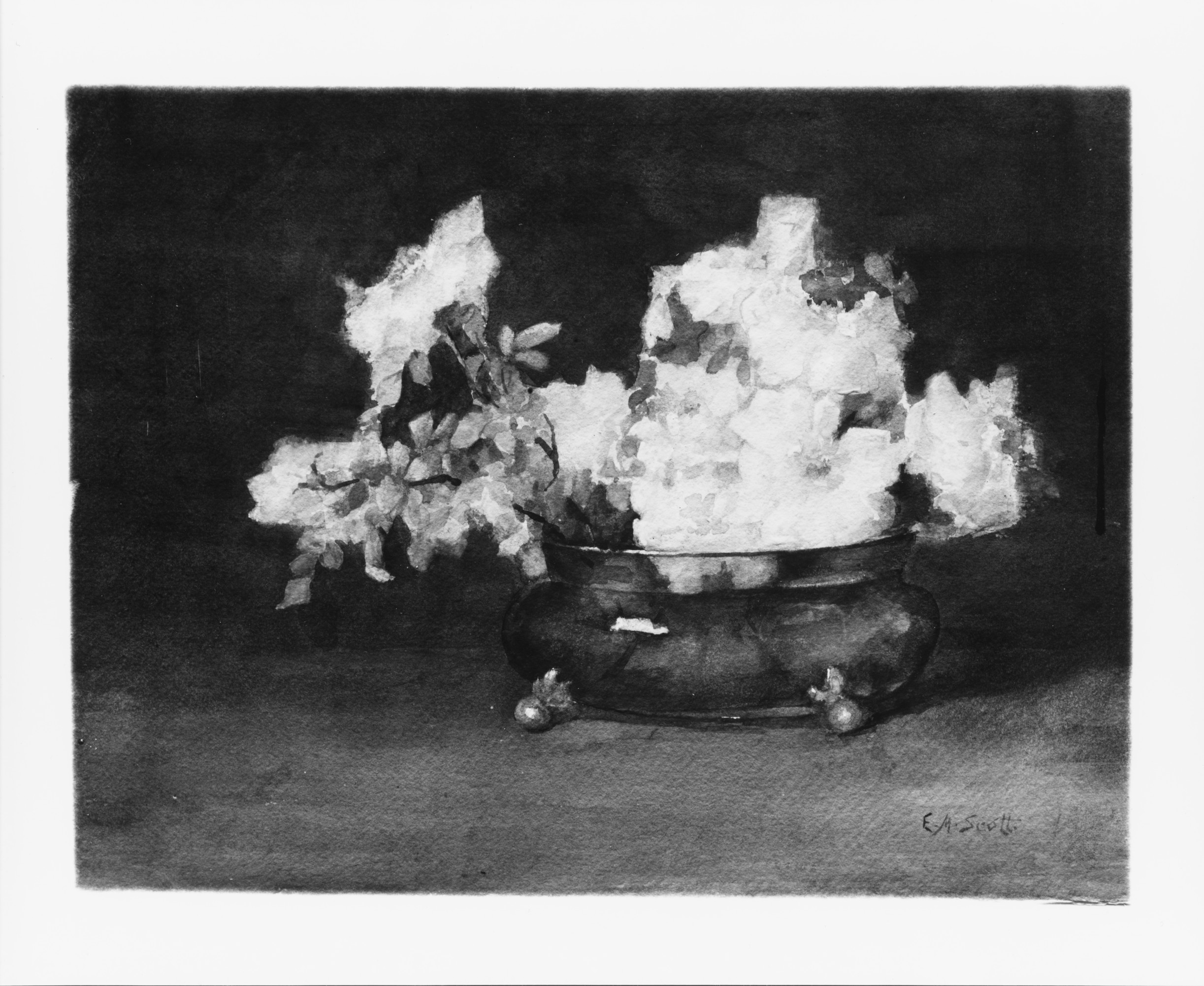 Still Life of Roses in Bowl