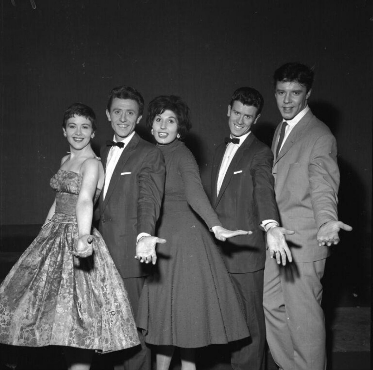 Five Vintage Performers Posing