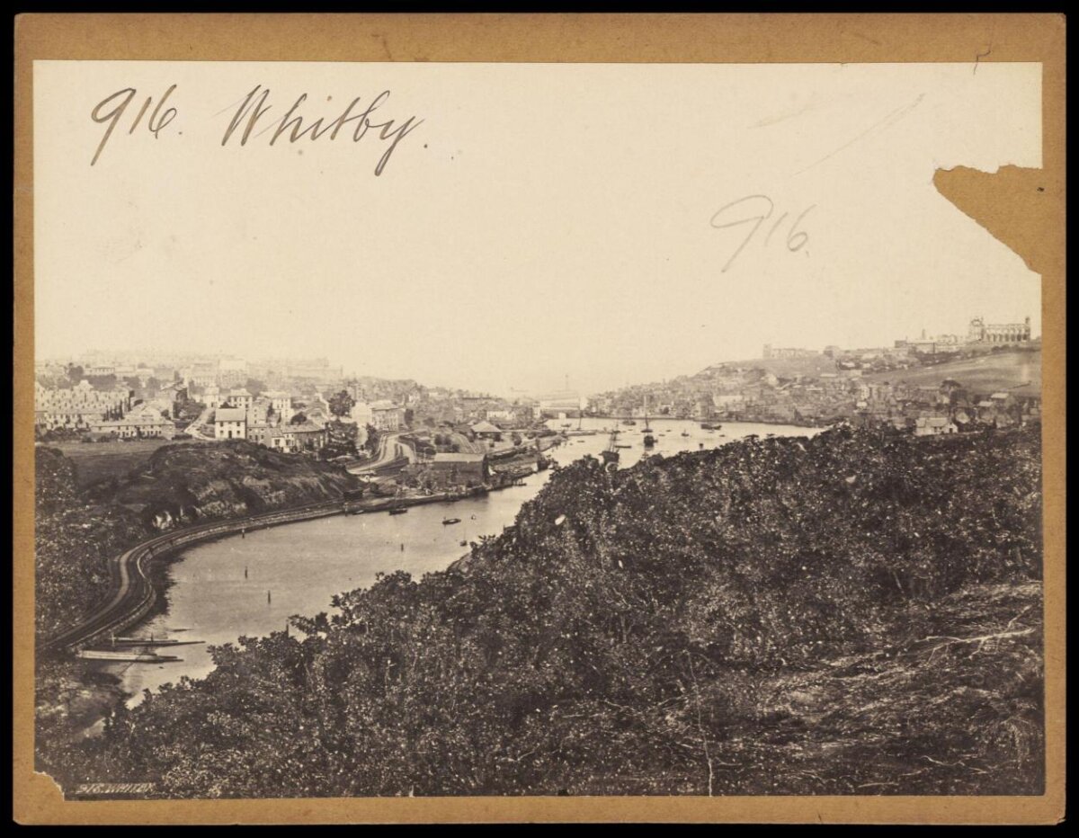 Vintage Whitby Harbour View