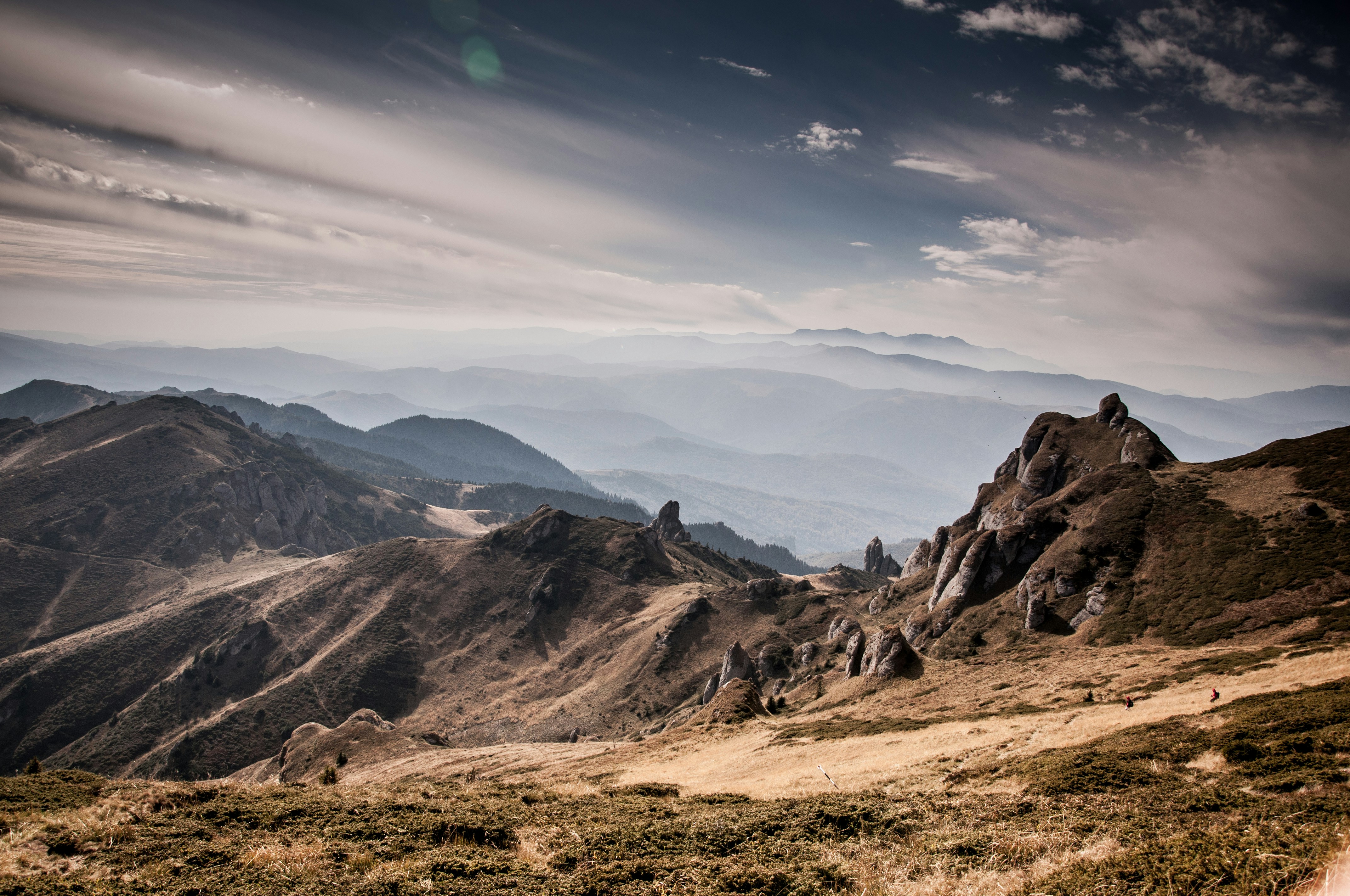 Autumn Mountain Range View