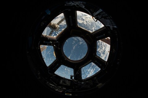 View of Earth from Space Station Cupola