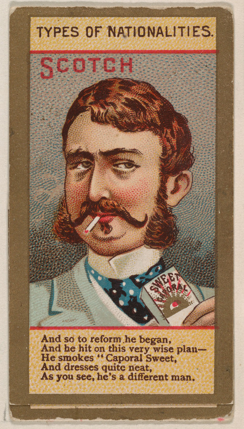 Vintage Scotch Tobacco Advertising Card