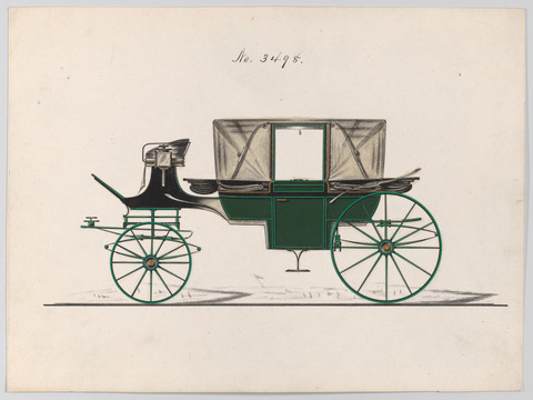 Vintage Carriage Design Drawing