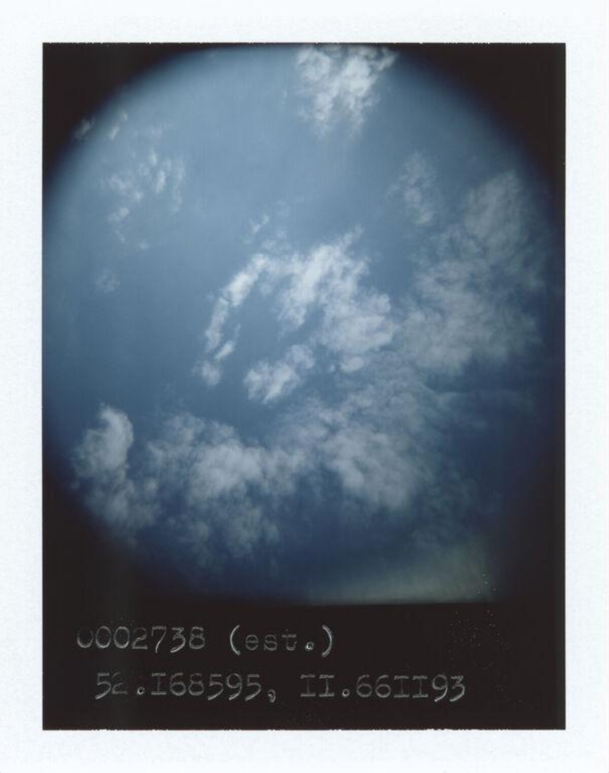 Blue Sky with Scattered Clouds