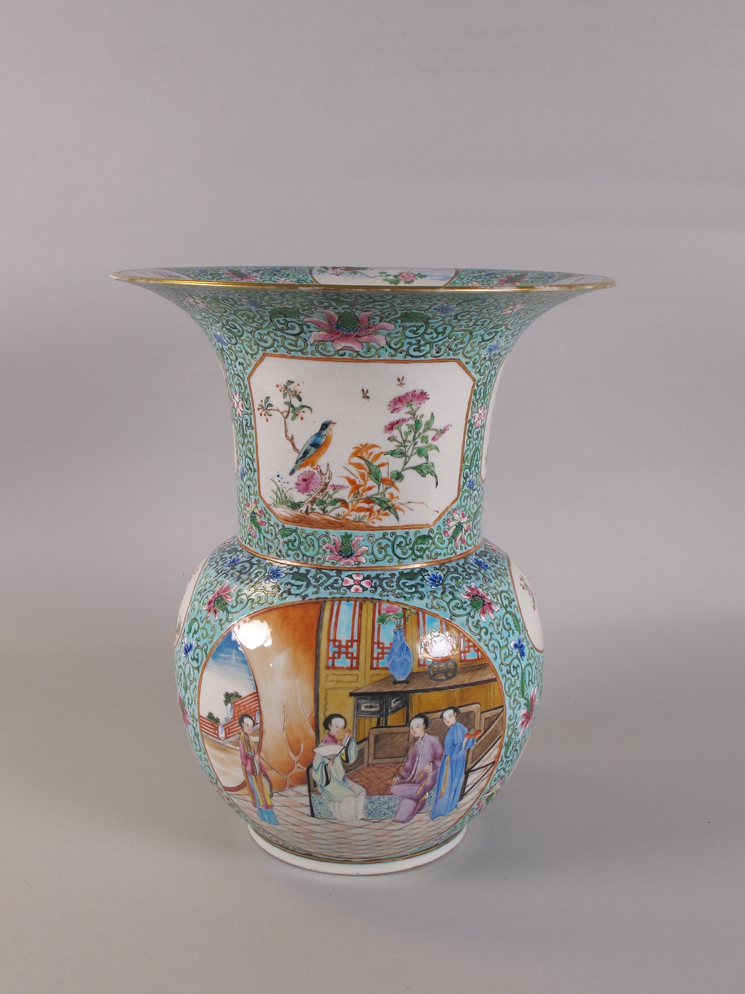 Chinese Famille Rose Painted Porcelain Vase