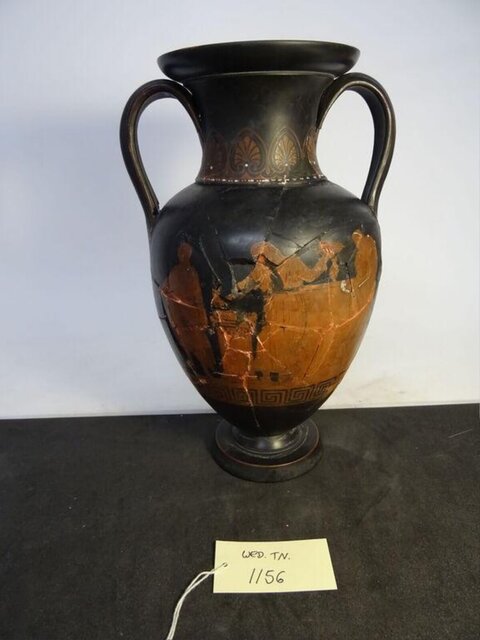 Restored Ancient Greek Red-figure Amphora