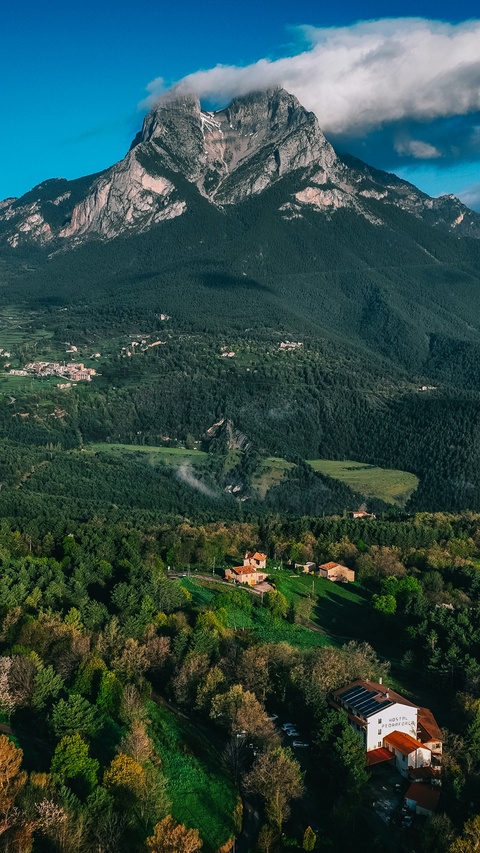 Pedraforca Mountain Landscape