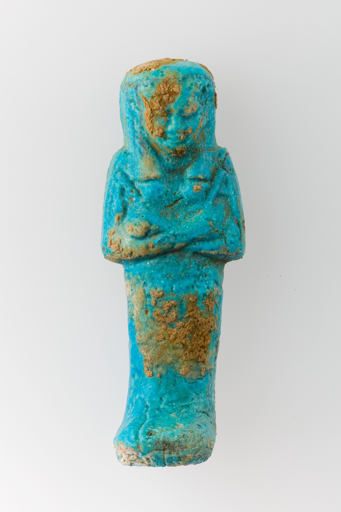 Ancient Egyptian Blue Shabti Figurine