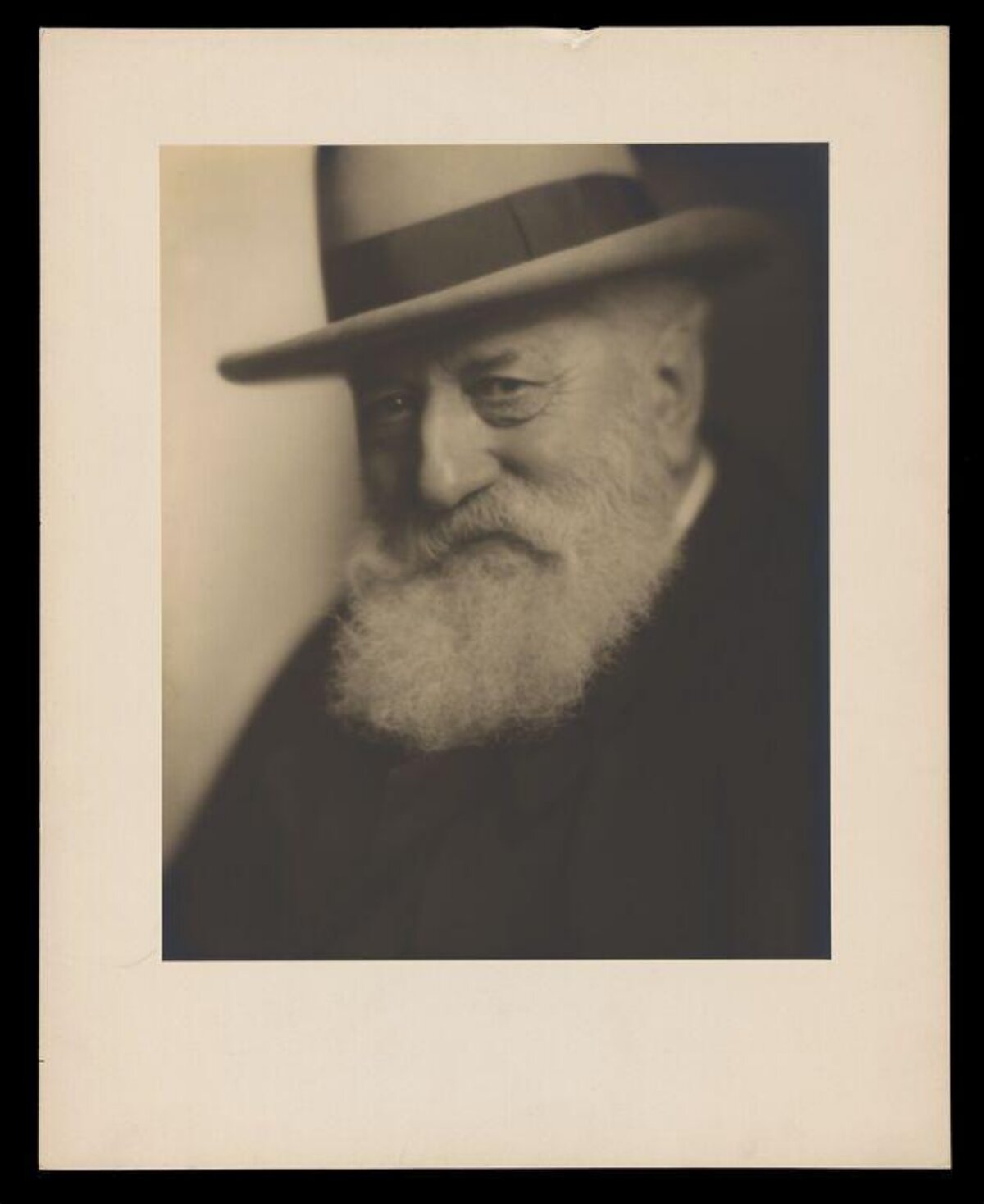 Vintage Portrait of Elderly Bearded Man