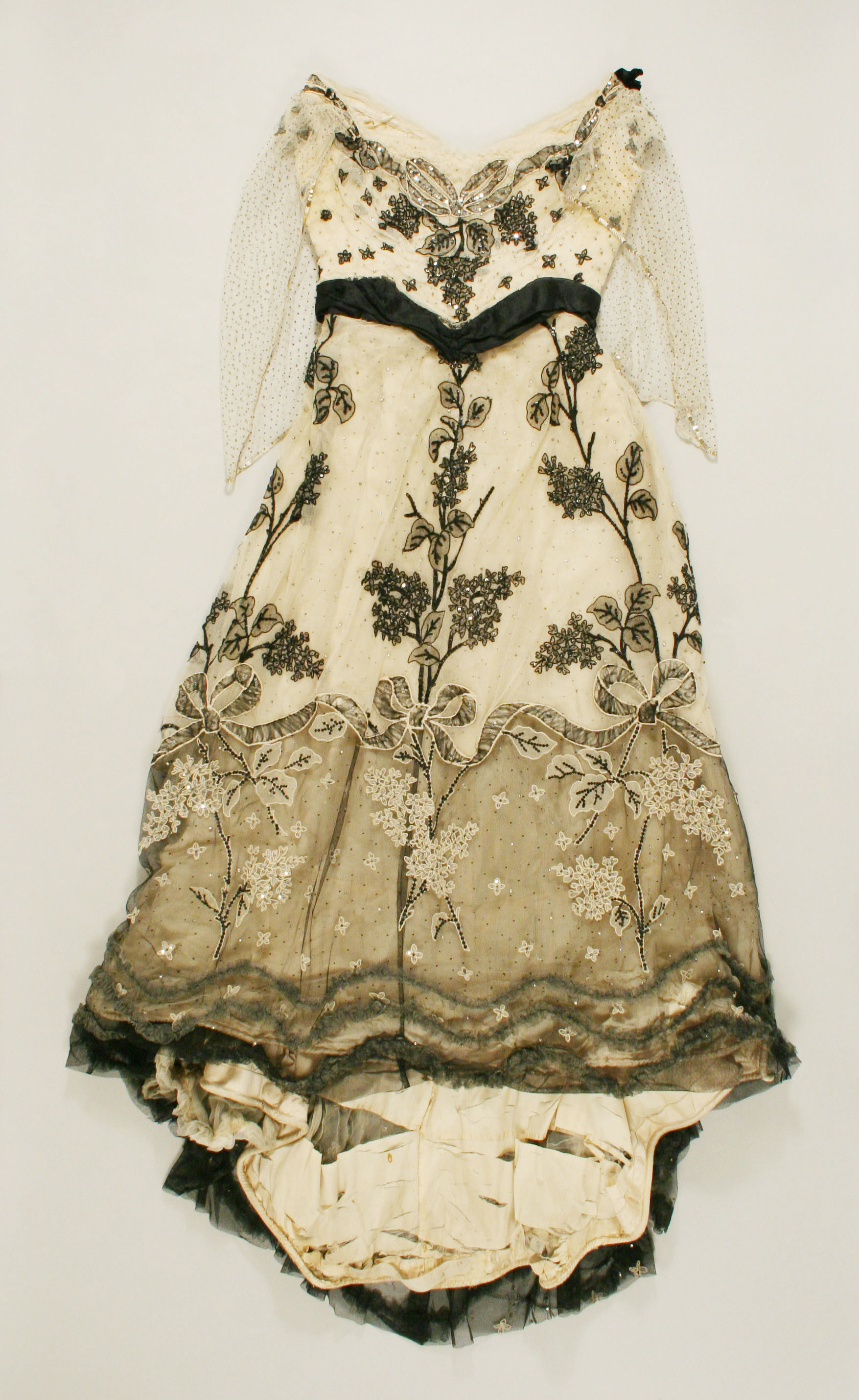 Vintage Embroidered Evening Gown