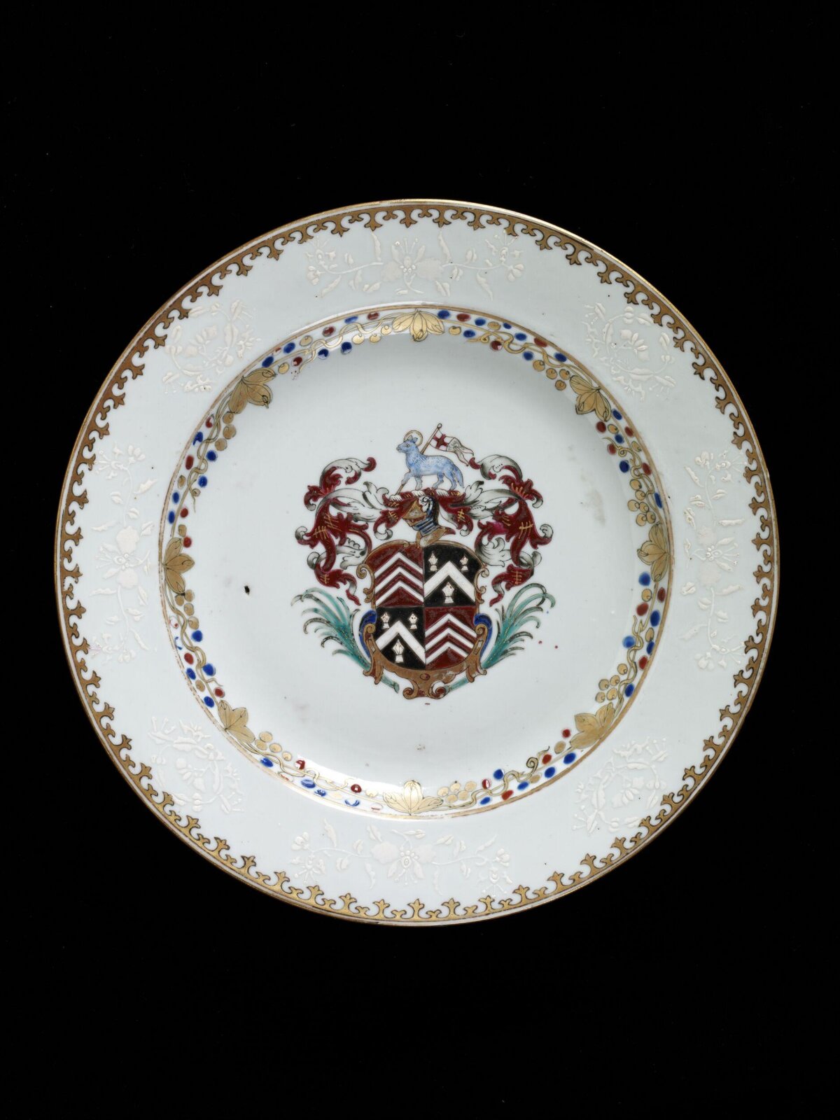 Armorial Coat of Arms Porcelain Plate