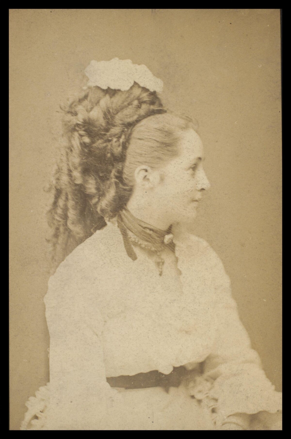 Victorian Woman Profile Portrait