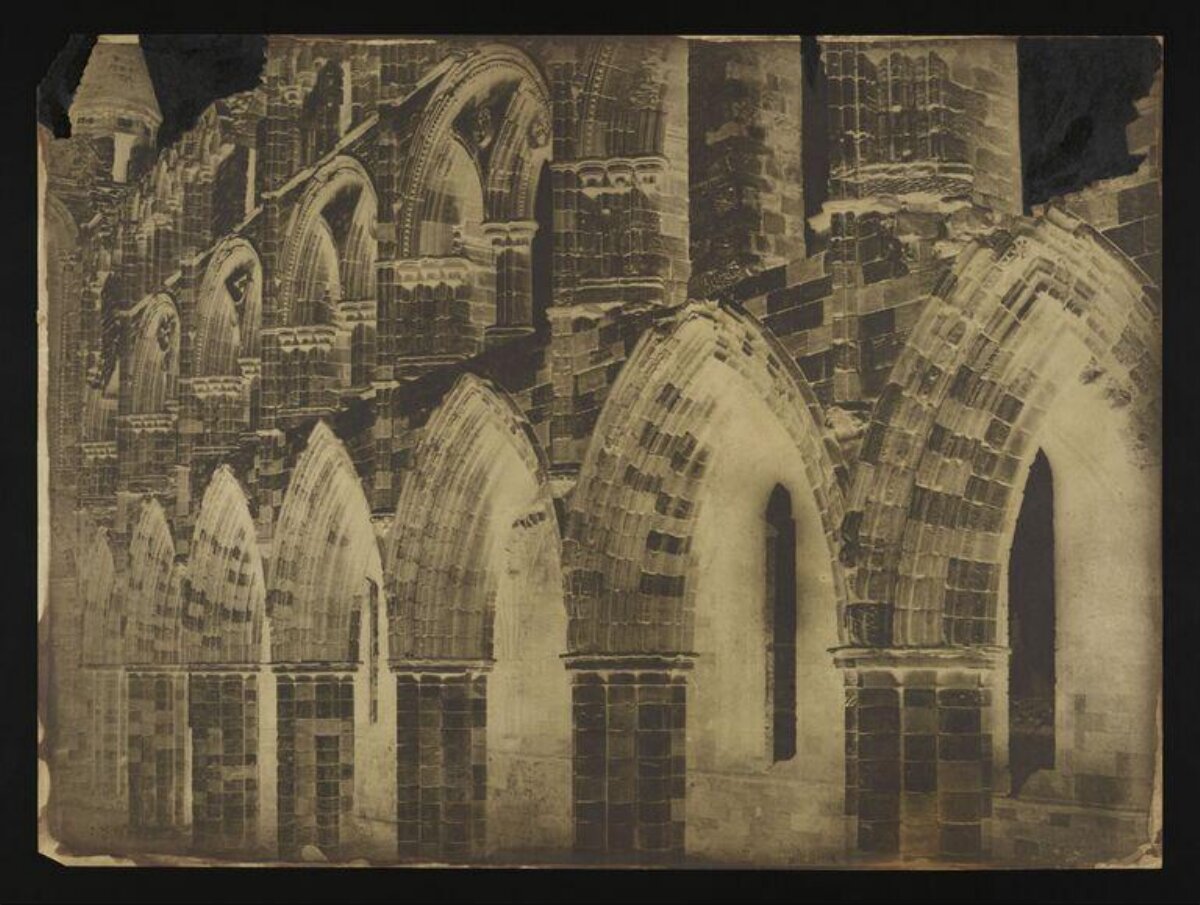 Vintage Photo of Medieval Church Arches