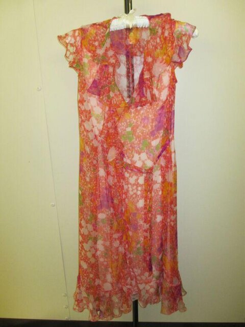 Hanging Floral Print Long Dress