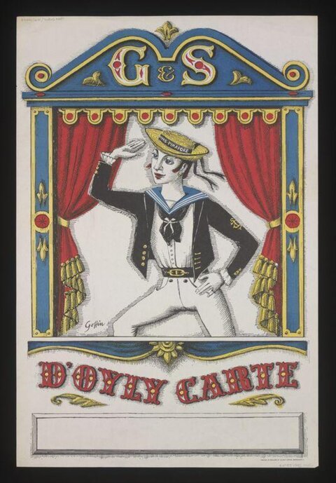 Vintage D'Oyly Carte Theater Poster