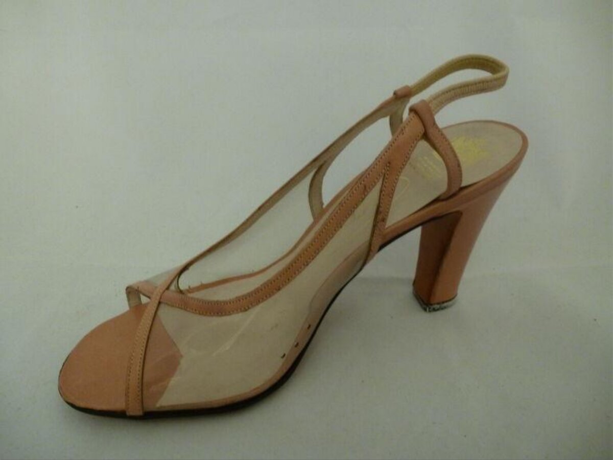 Nude Transparent Slingback High Heel Sandal
