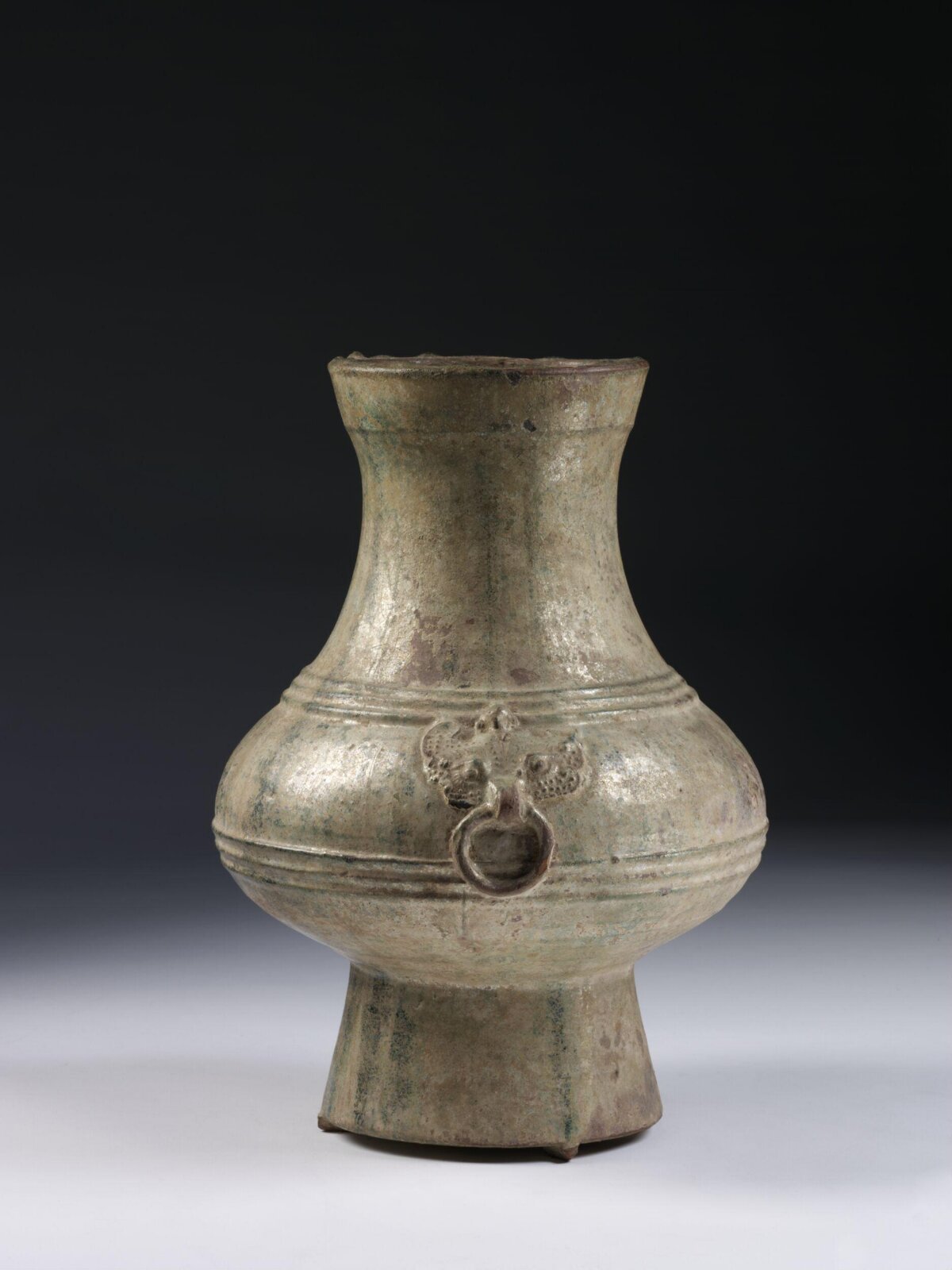 Ancient Beast-handle Pottery Vase