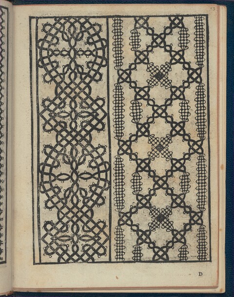 Antique Knotwork Pattern Book Page